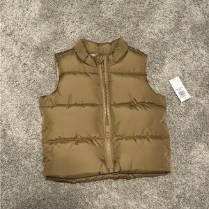 Old Navy Kids Brown Puffer Vest